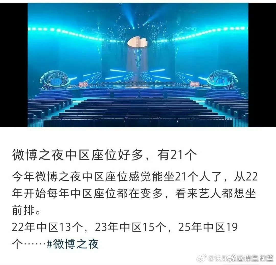 座位图出来了吗？微博之夜出图