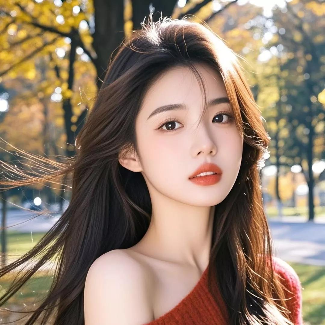 秋日午后，阳光下的温柔少女阳光白裙少女 自然甜系少女 秋日午后的温柔 温柔感美女