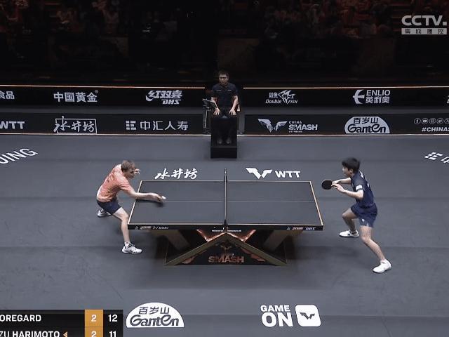 #莫雷加德vs张本智和##莫雷加德3比2张本智和# 莫雷活生生的抗ri英雄！[哈