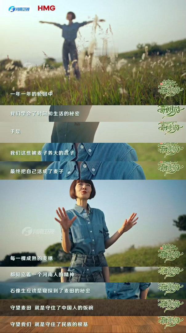 鲁豫这段演讲听哭了鲁豫立于永泰陵麦田，千年石像生静立身后，万顷麦浪翻涌金黄。被麦