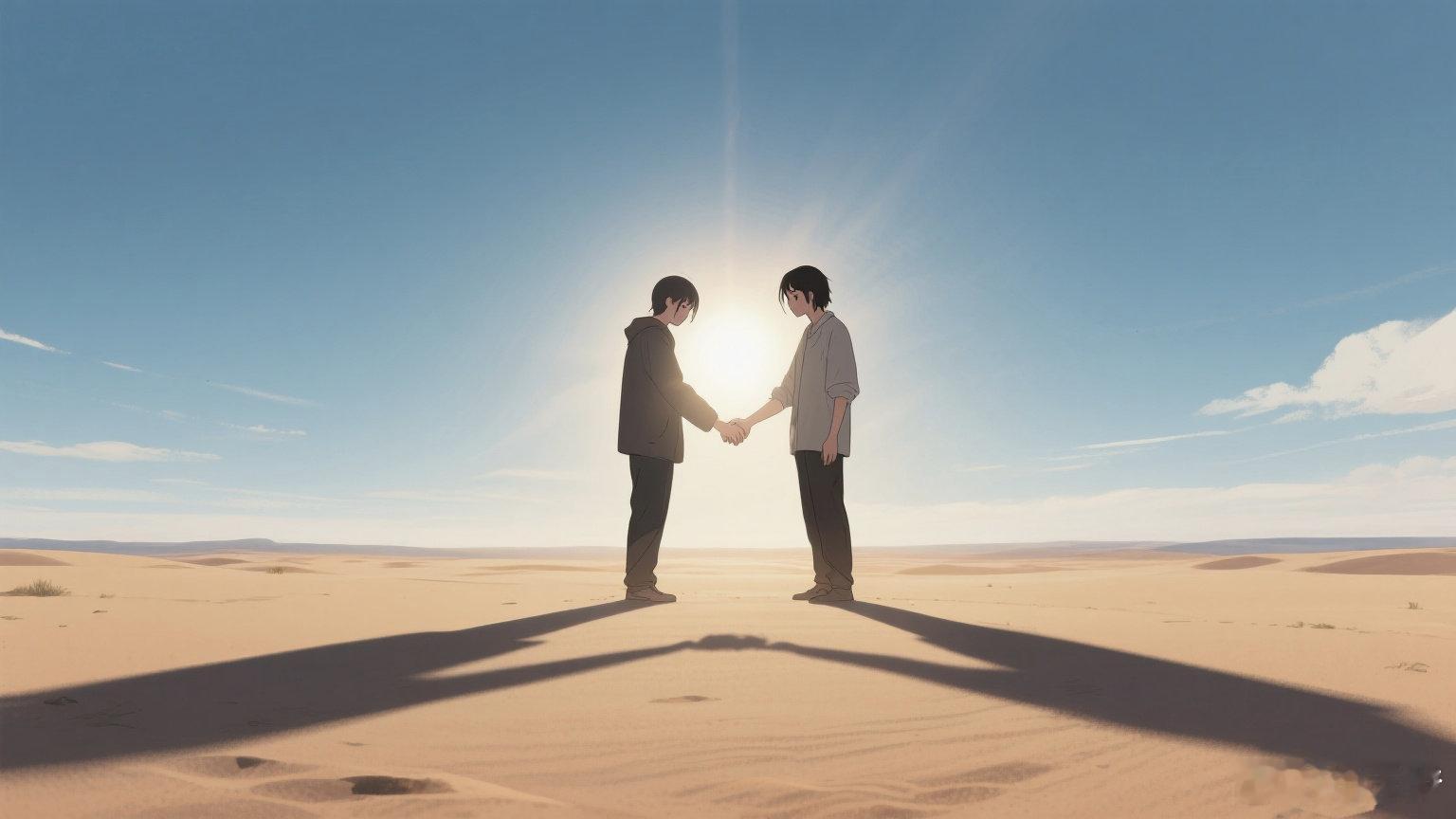  爱到中途会累，不是因为走了太远，是突然发现两个人的影子，一个朝东，一个向西，却