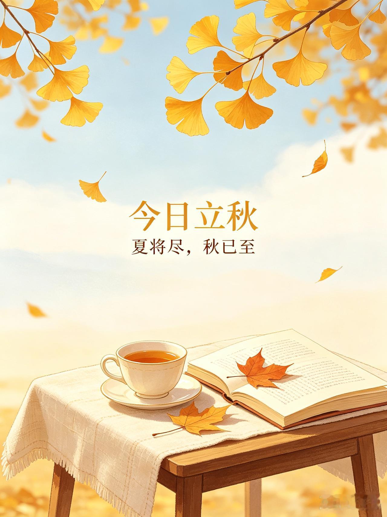 今日立秋，夏将尽，秋已至
 
今日，我们迎来二十四节气中的立秋。一叶落而知天下秋