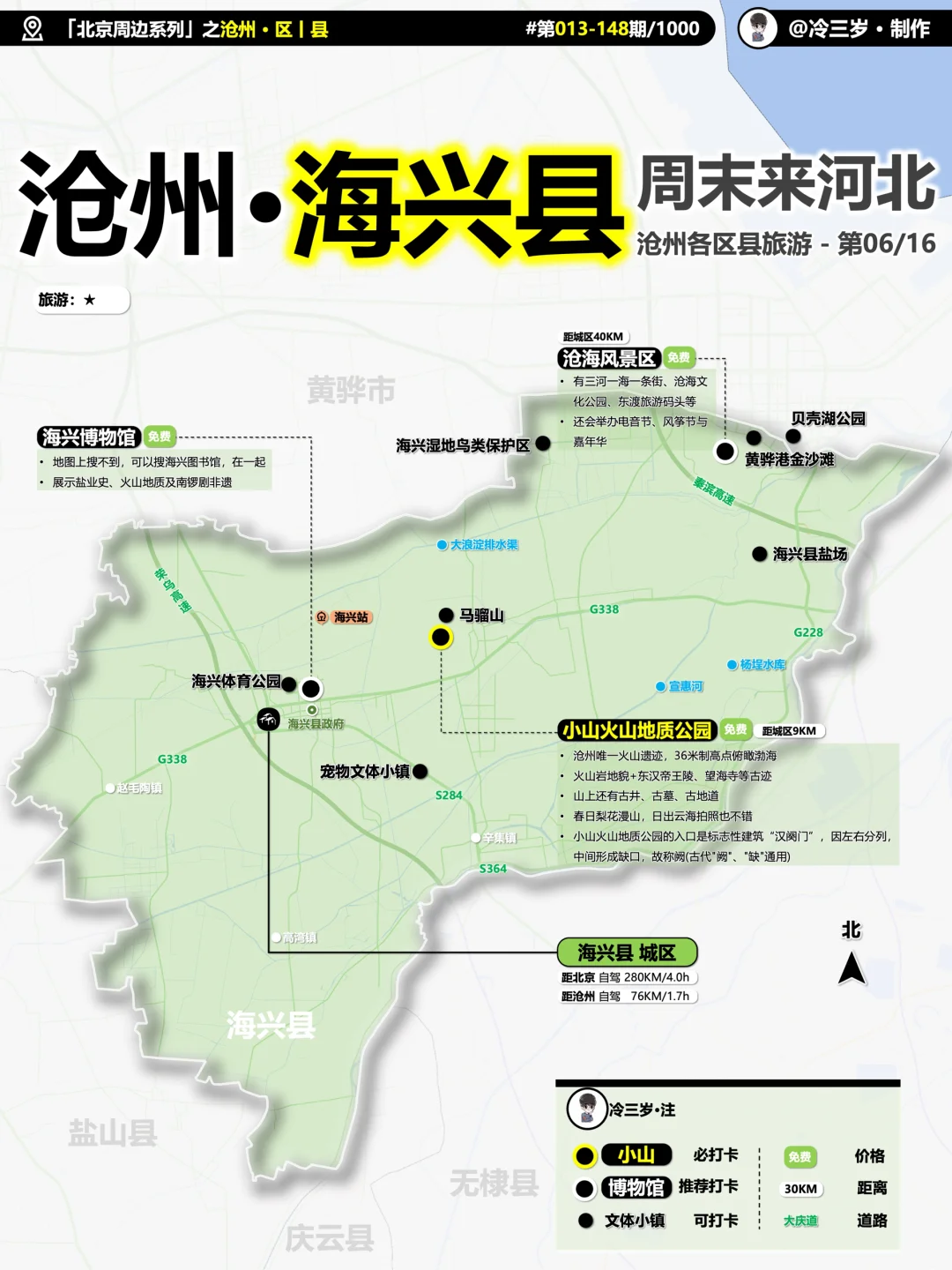 沧州也有自己的火山——海兴县，小山火山