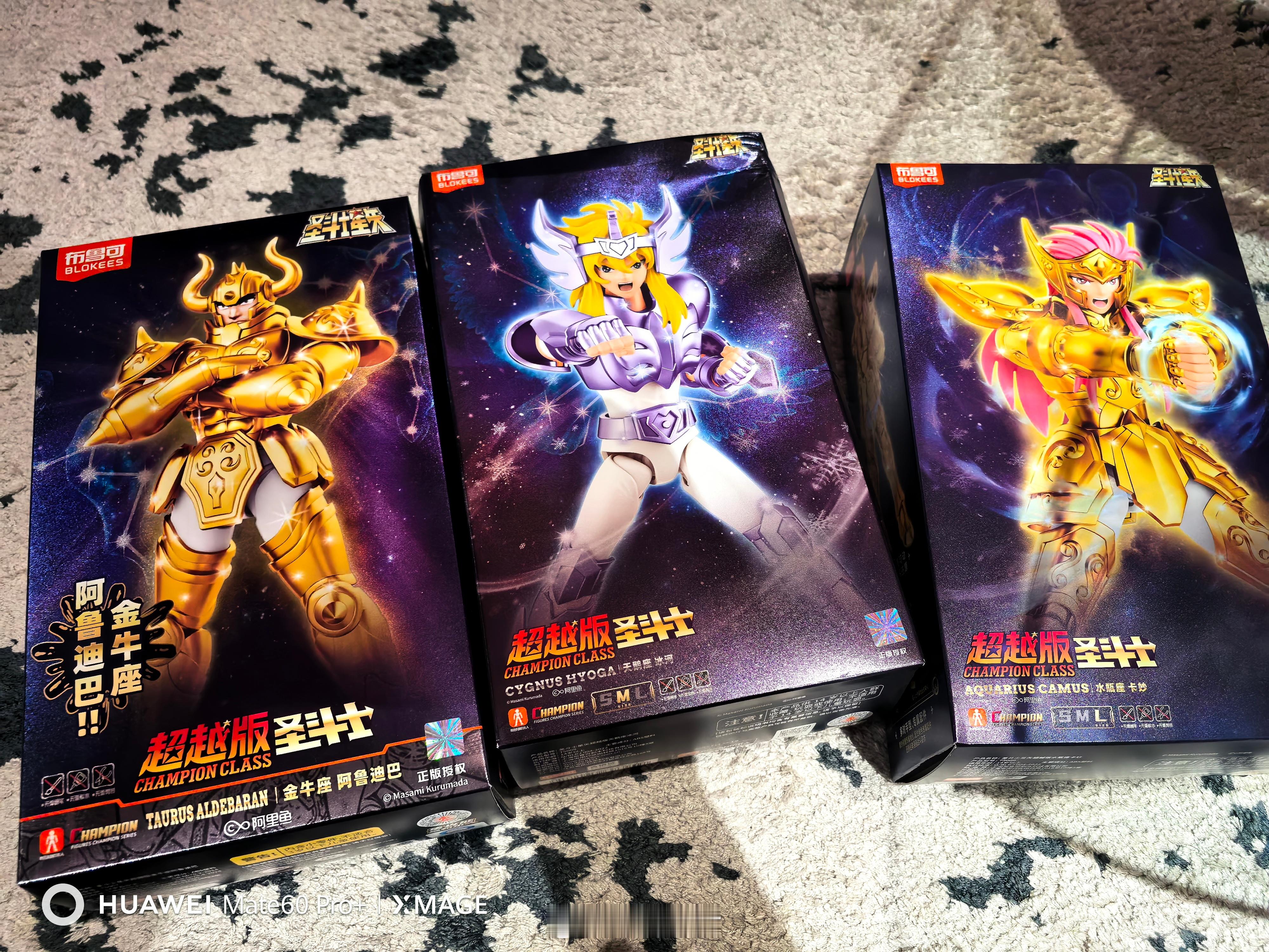 双十一优惠买的小玩具都陆续到货了，黄金圣斗士已经出了六个星座了，青铜五强也出了两