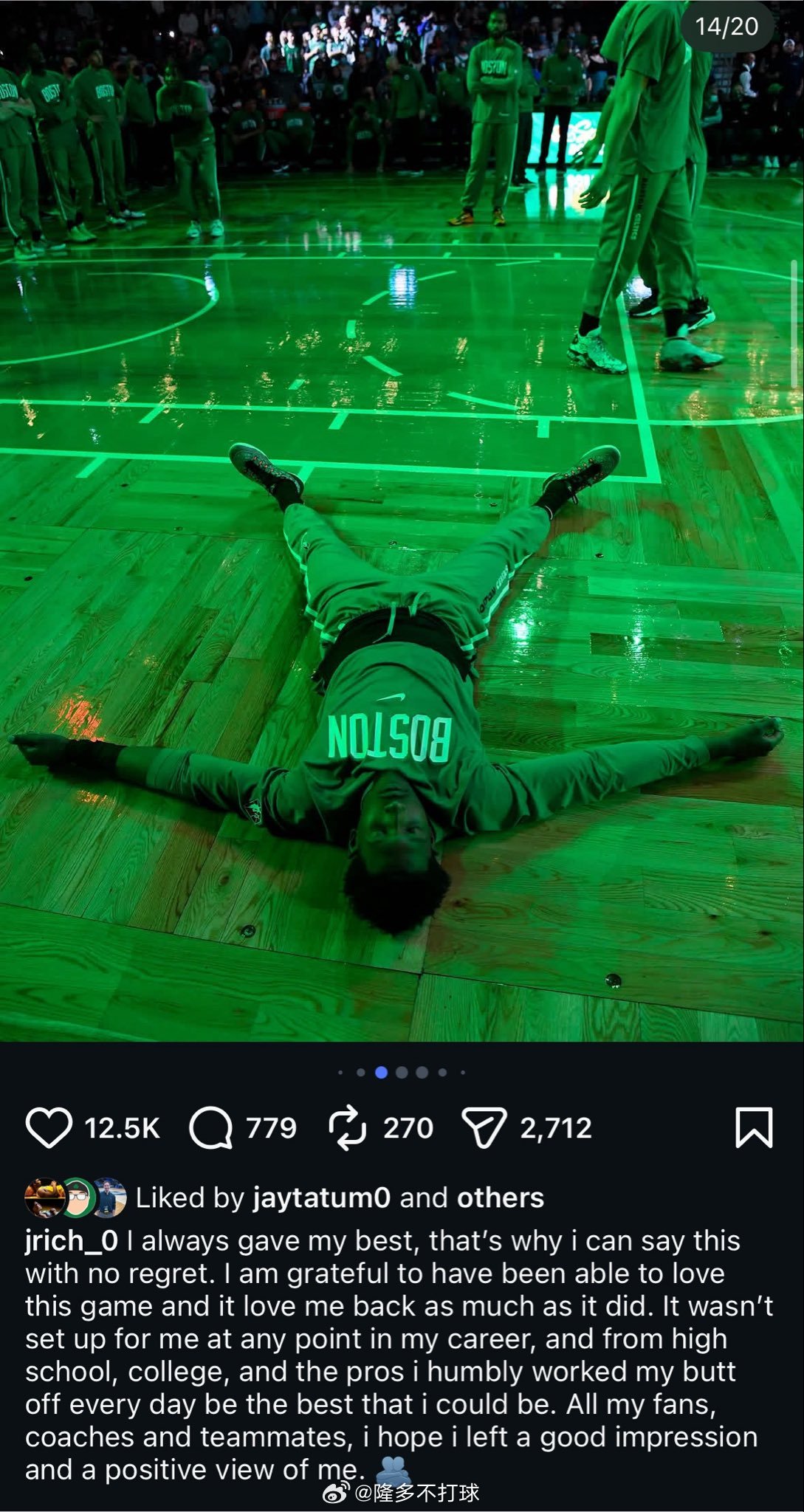 曾效力凯尔特人的约什·理查德森，已正式宣布从NBA退役￼￼￼。2022年2月交易