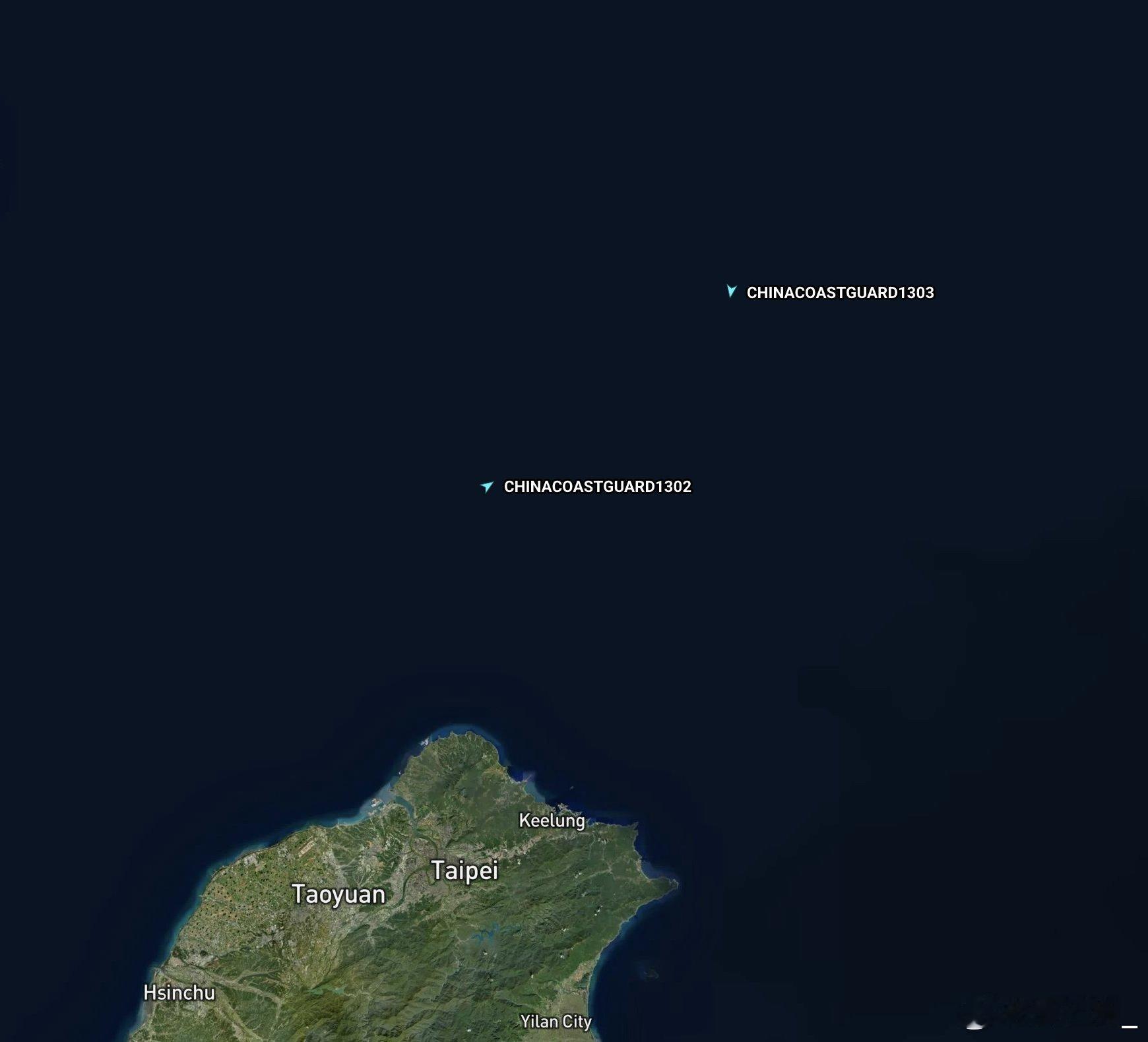 中国海警1302舰、1303舰在台岛以北海域参加执法巡查行动正义使命2025演习