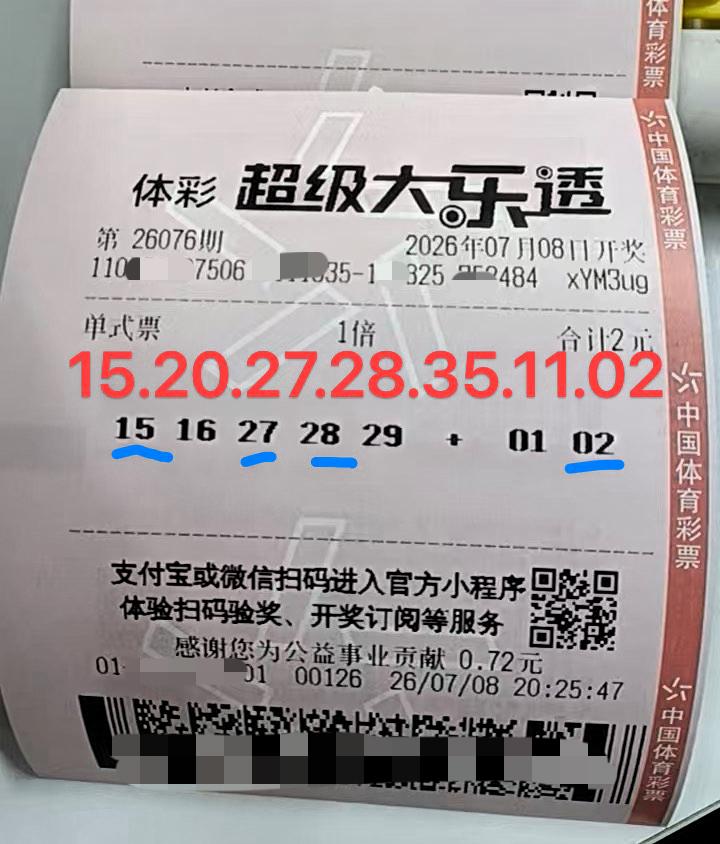 彩票中奖到底是凭运气还是凭技术？我觉得大概率是运气。
一张彩票两元，要是运气爆棚