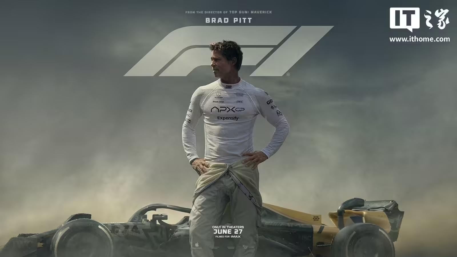 苹果原创电影《F1：狂飙飞车》全球票房收入已突破 5 亿美元 ​​​