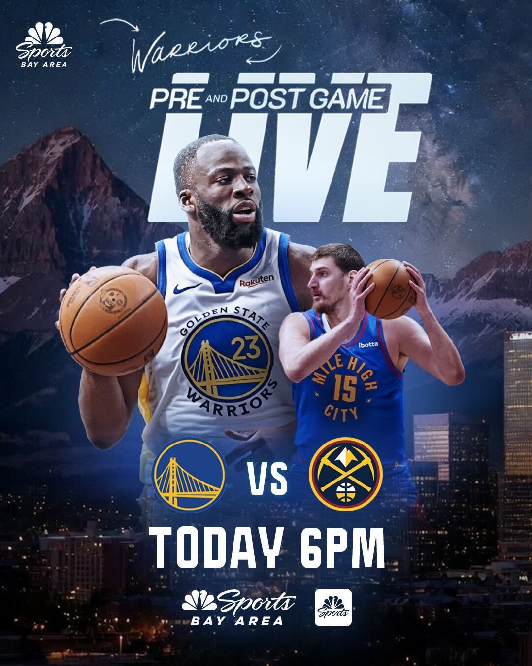 勇士和掘金比赛马上开始看球地址 网页链接今天有可能4连胜嘛 勇士vs掘金