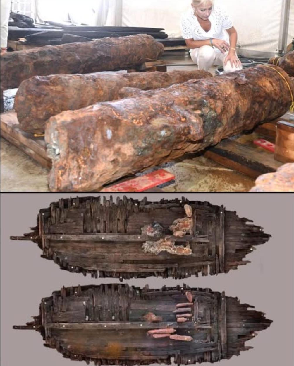 西班牙加的斯海岸附近的一次例行疏浚工程，意外发现了一件如同海盗时代惊悚片中才会出
