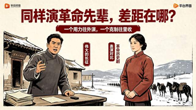 同样演革命先辈，黄晓明万茜差距太扎心