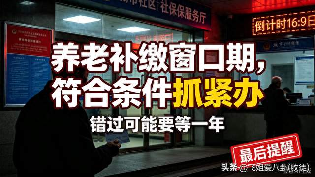 标题：一次性补缴城乡居民养老保险，符合条件千万别错过