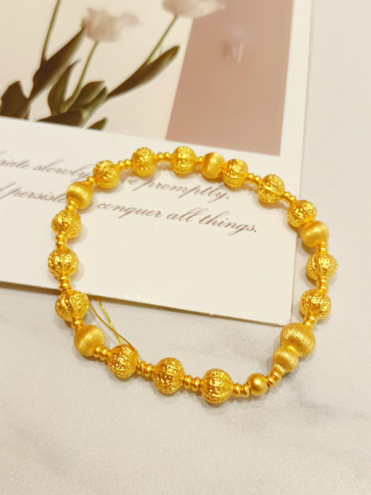 ✨金光闪闪的幸运手链，带来好运气✨