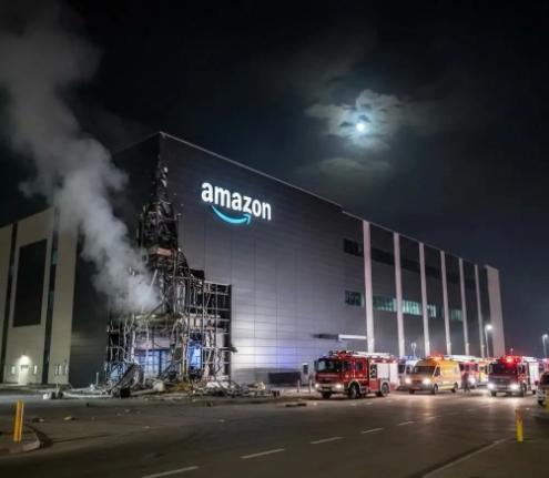 伊朗这一刀太狠了！伊朗没打军事基地，没炸油田，没瞄准航母，而是打了亚马逊在阿联酋