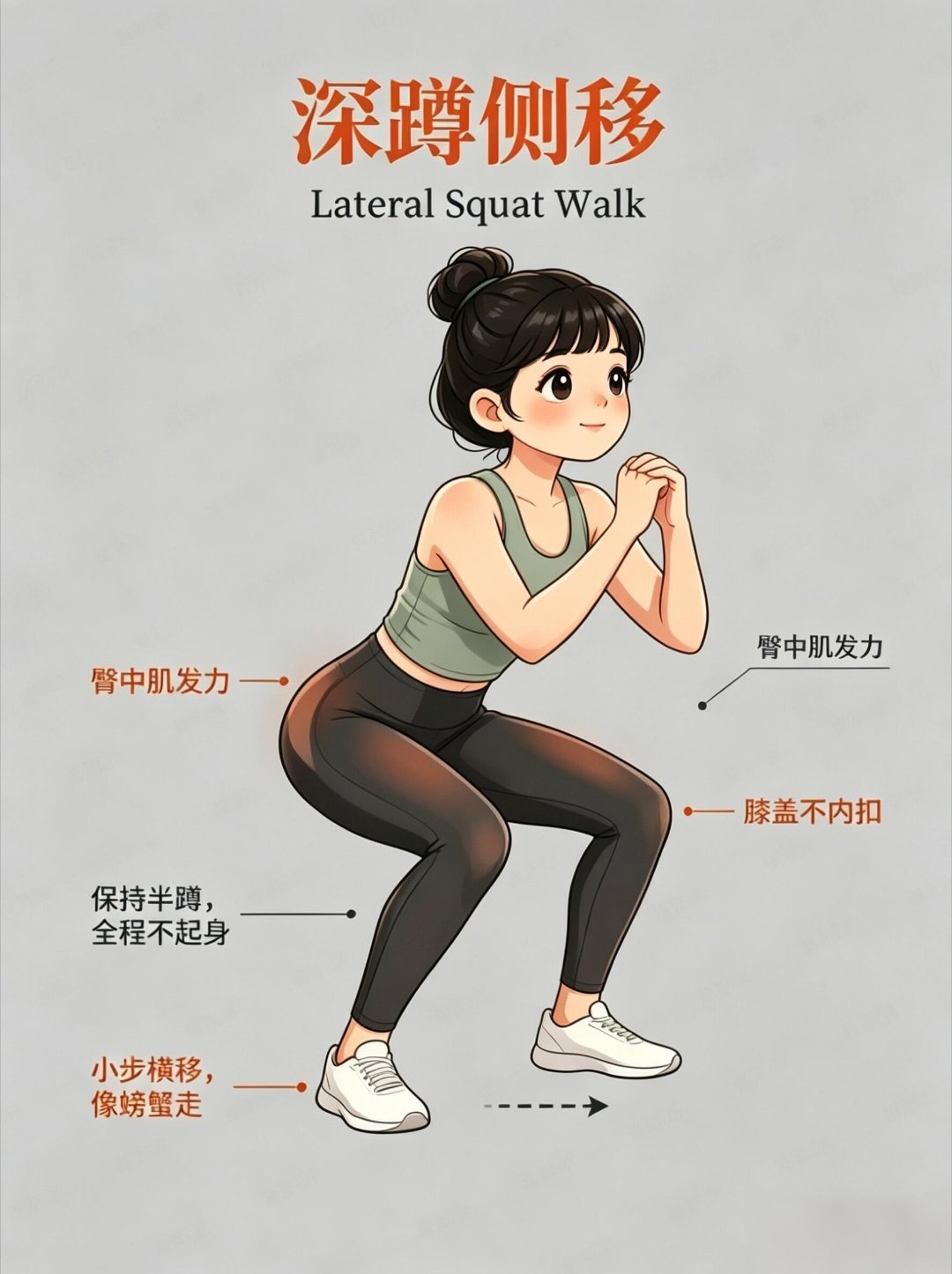 6个练腿动作，在家就能练，不用器械！坚持2周，你会发现臀线肉眼可见提高。原来大腿