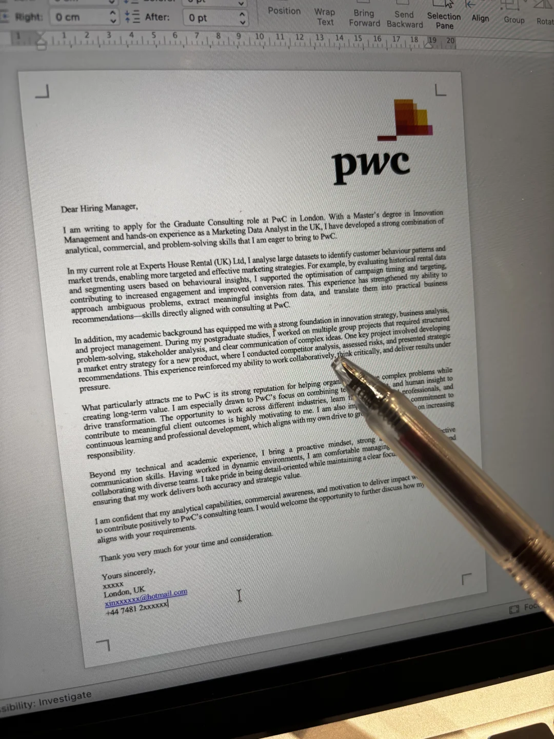 看了这么多份cover letter，就这份最好👍