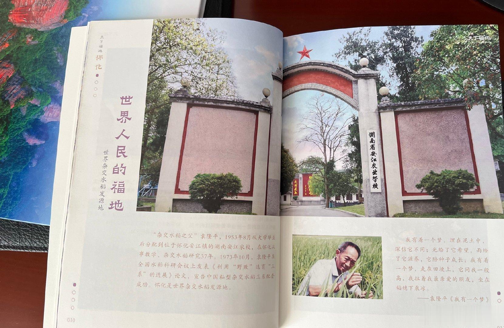 来到杂交水稻发源地。第二次来，上次十多年前 ​​​