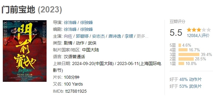#向佐 猫系# 有没有可能向佐根本不适合演电影？？让杜琪峰拍出了豆瓣4.6分的《