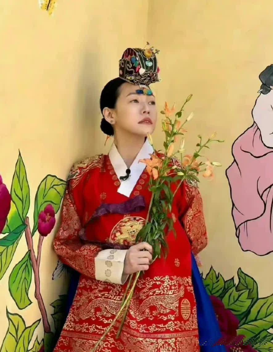 小S在韩国穿韩服 ​​​