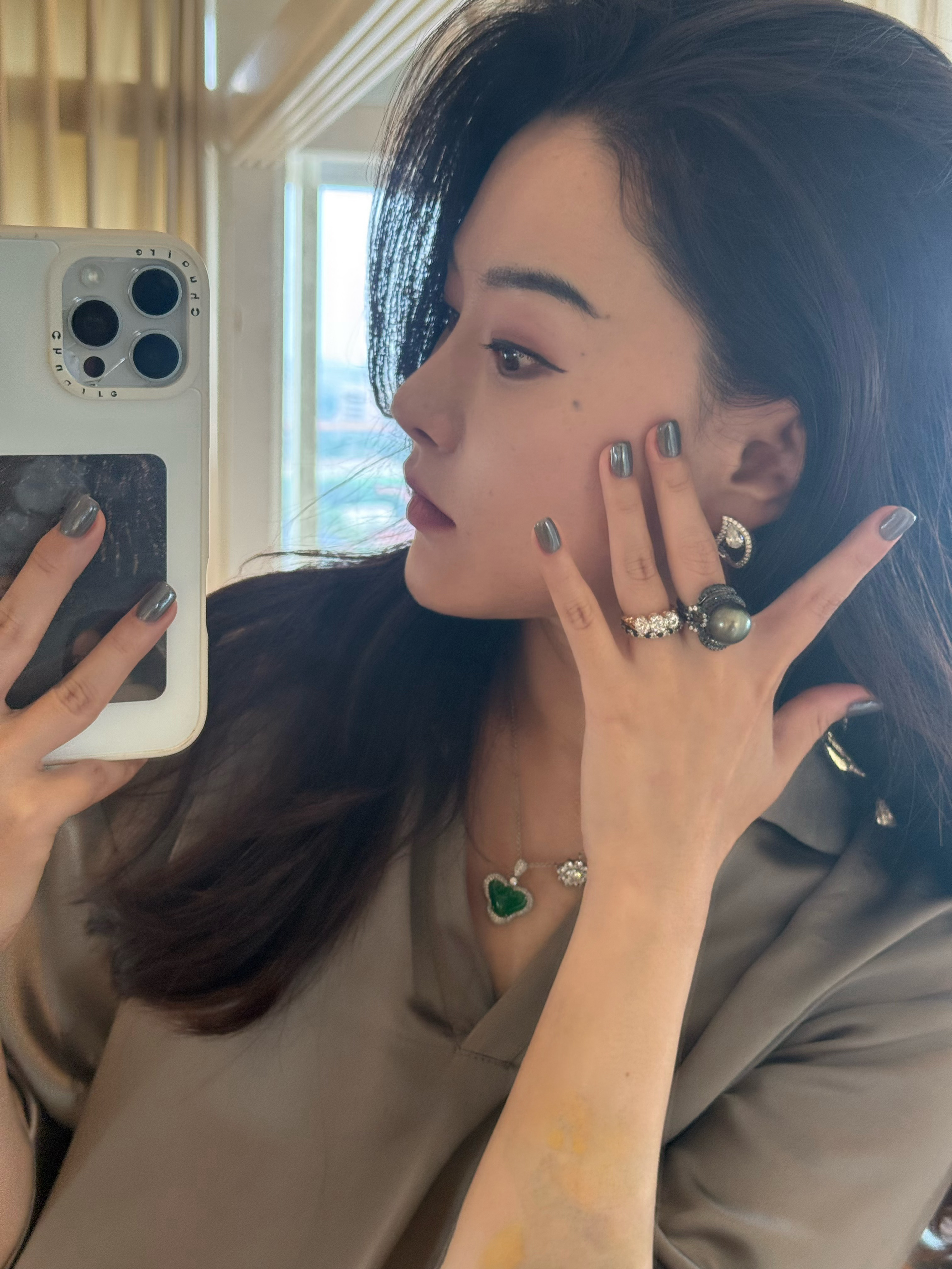 做了个很降温的💅黑珍珠的颜色！ 