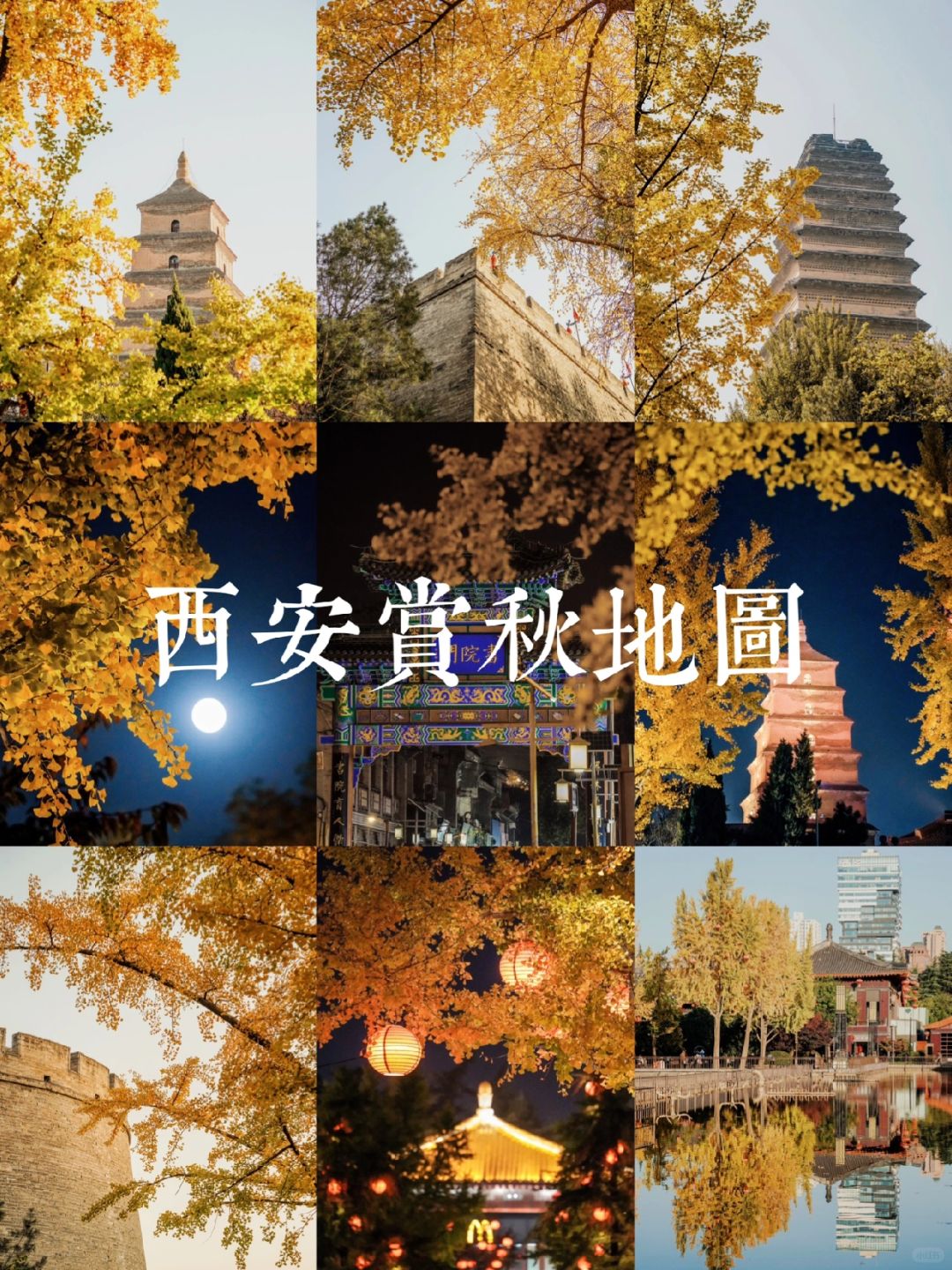 西安赏秋citywalk🍁这❺处银杏配古建美翻❗️