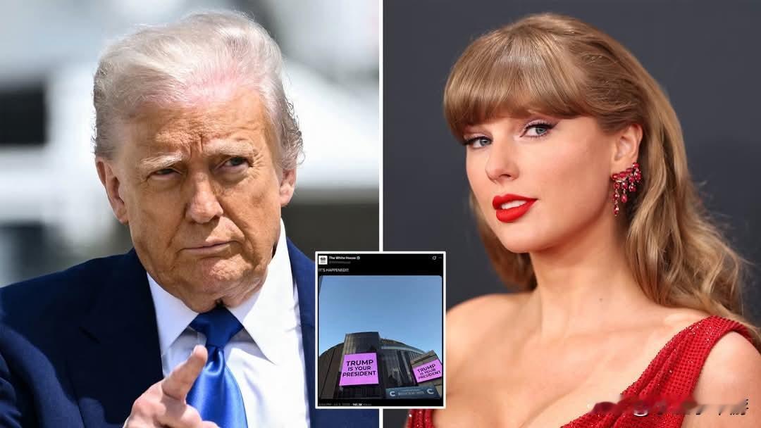 美国乐坛天后Taylor Swift与美式足球明星Travis Kelce于美国