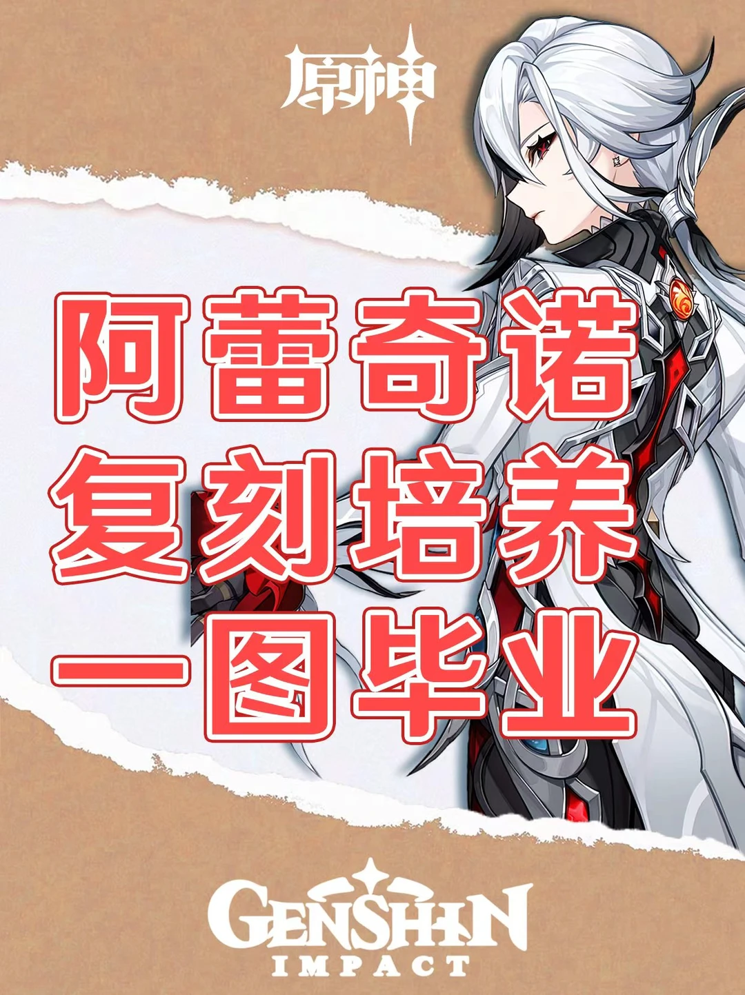 原神阿蕾奇诺复刻培养攻略一图毕业！