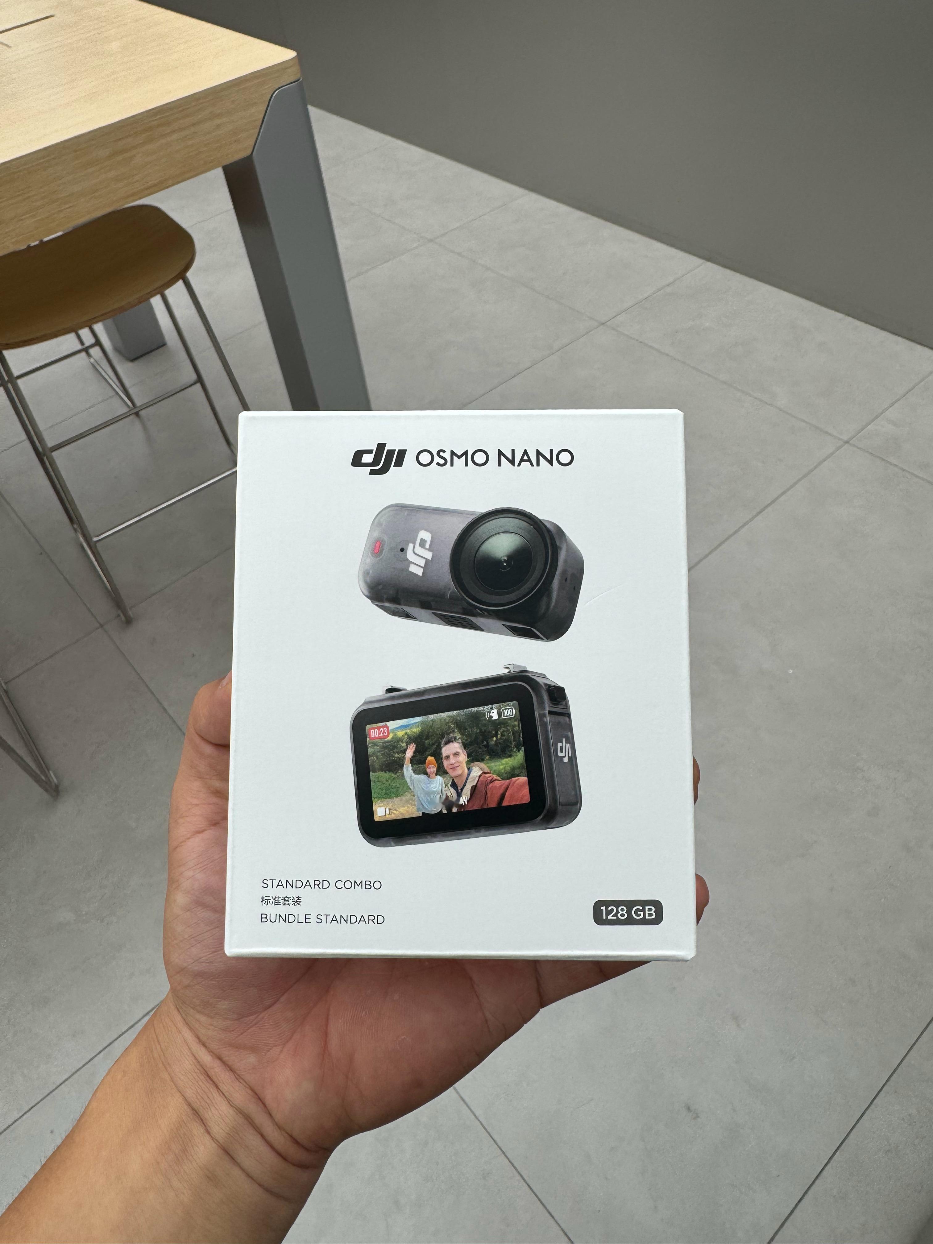 我是属于典型的差生文具多系列！刚买的新设备大疆OSMO NANO、下午拍两个车视