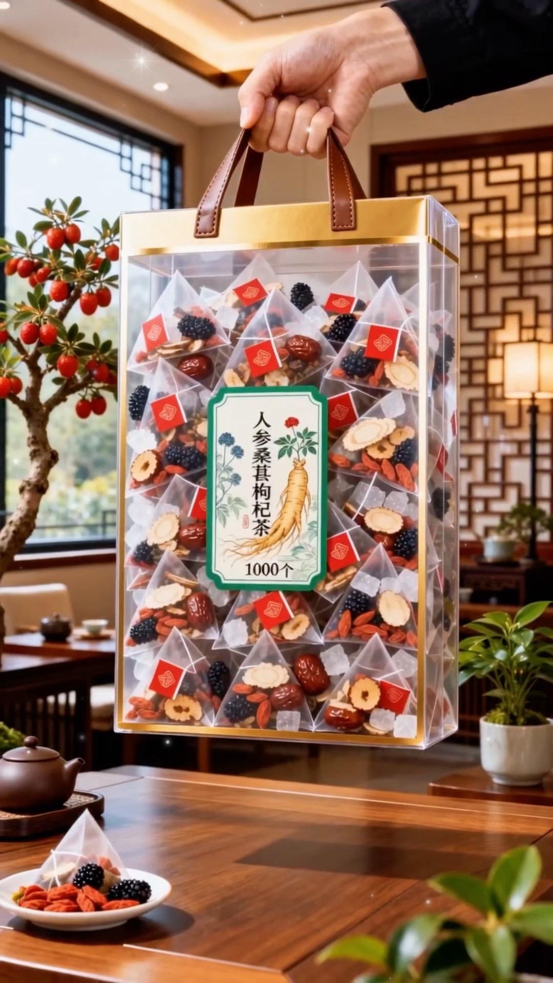 满满一大袋足足100包分量超实在，每一包都是独立三角茶包分装，干净卫生...