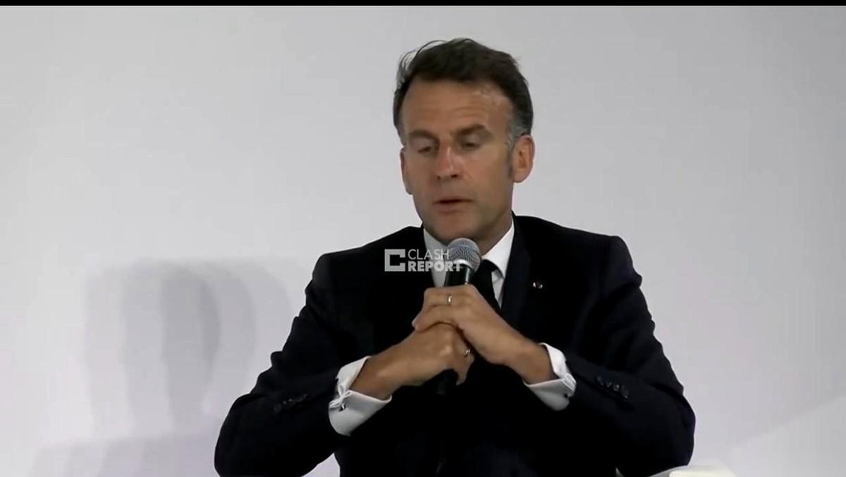 法国总统马克龙，最近一句话说得很有意思。
他把法国和美国放一块儿，对着伊朗这个坐