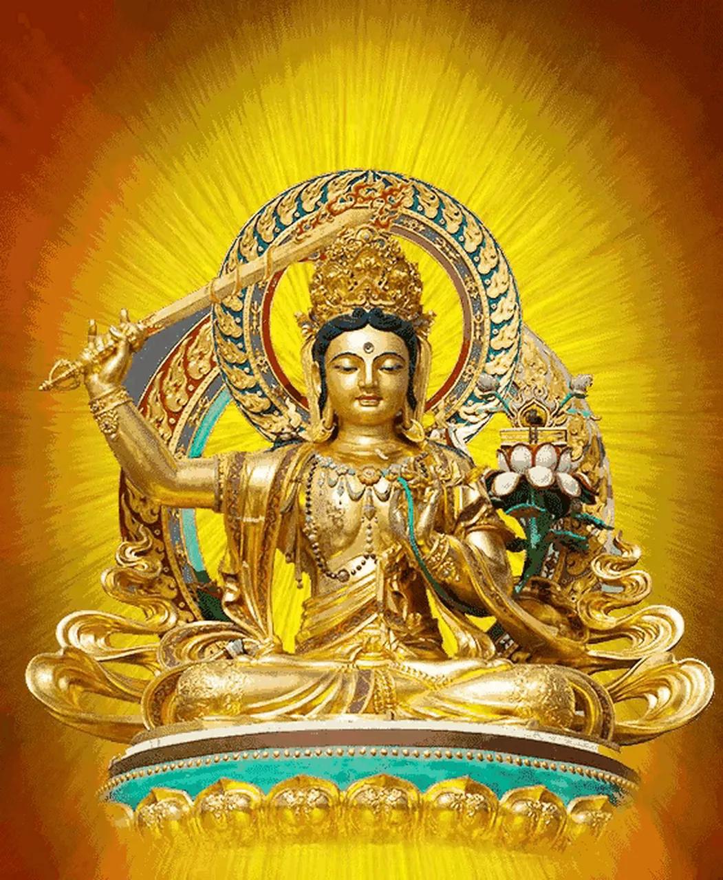 点开这条，看到文殊菩萨，说明2024你要行大运了！留下点赞和评论，万事顺意！#滚