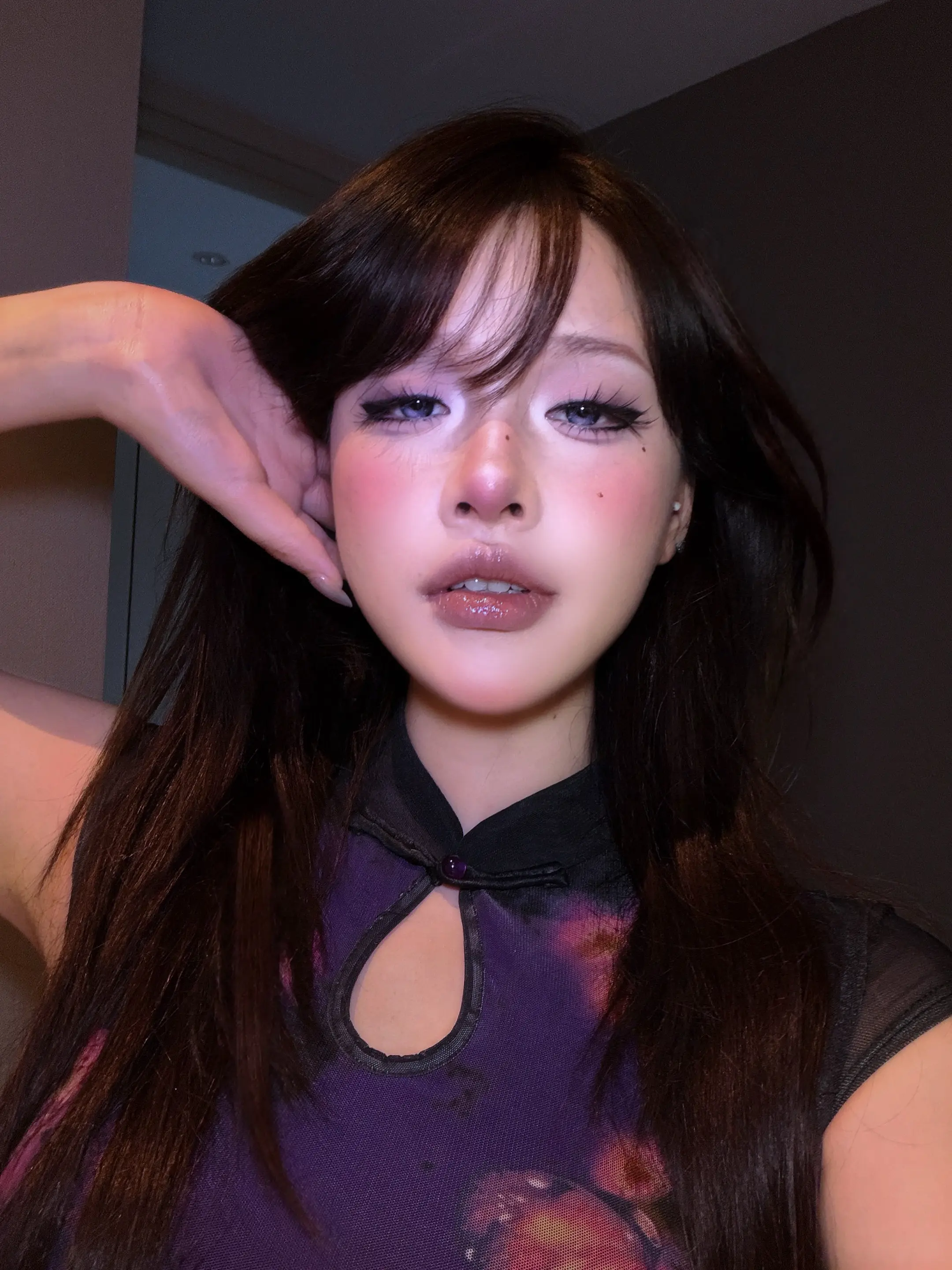 紫色韵味，中国女人。