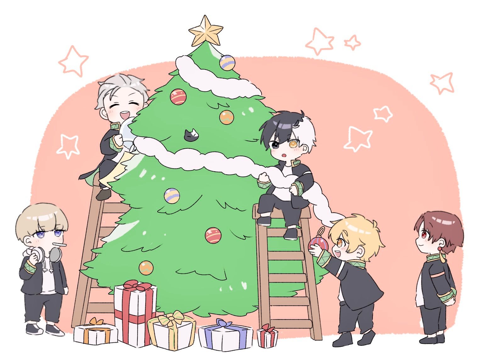 防风少年  装扮圣诞树🎄 绘：ksks_no_ki  
