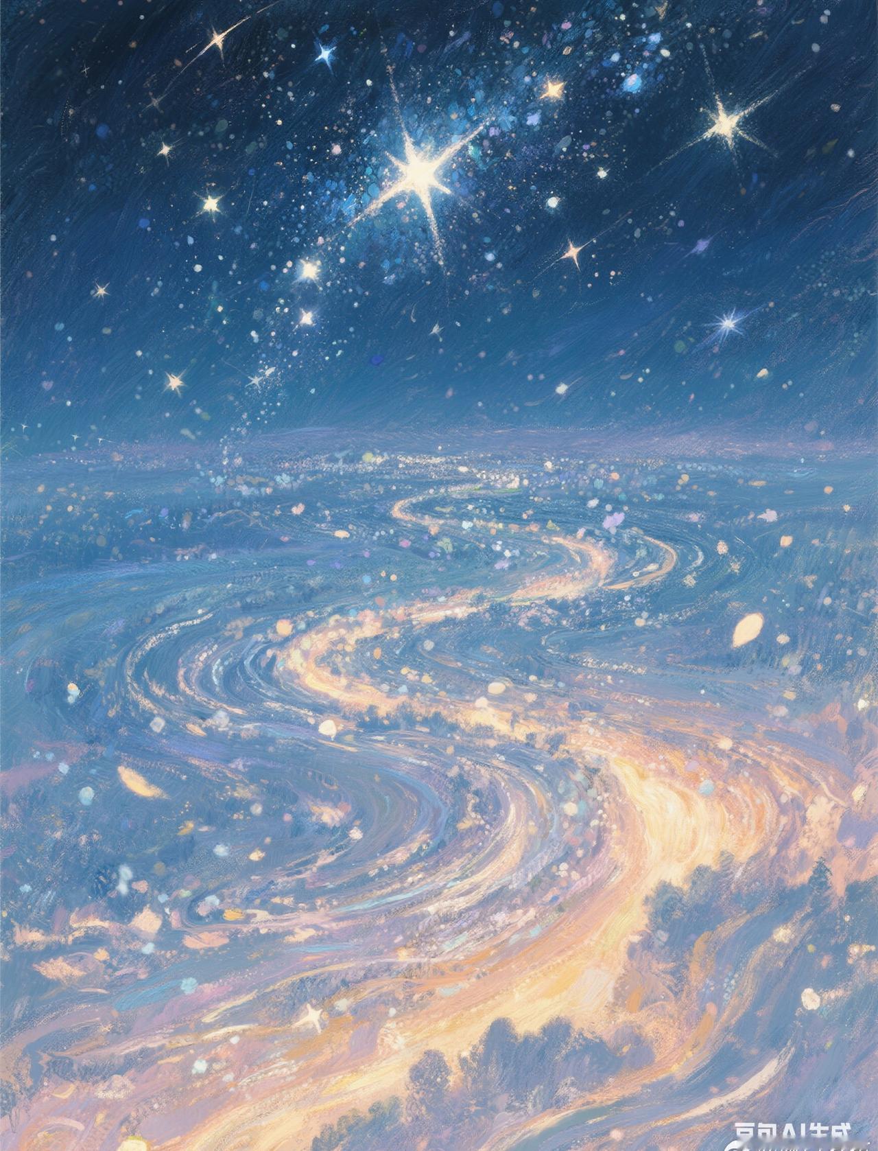 【晚安·城口】🌙任河的夜波晃着半盏月光，风从老街巷口绕过来时，还裹着窗台挂着的