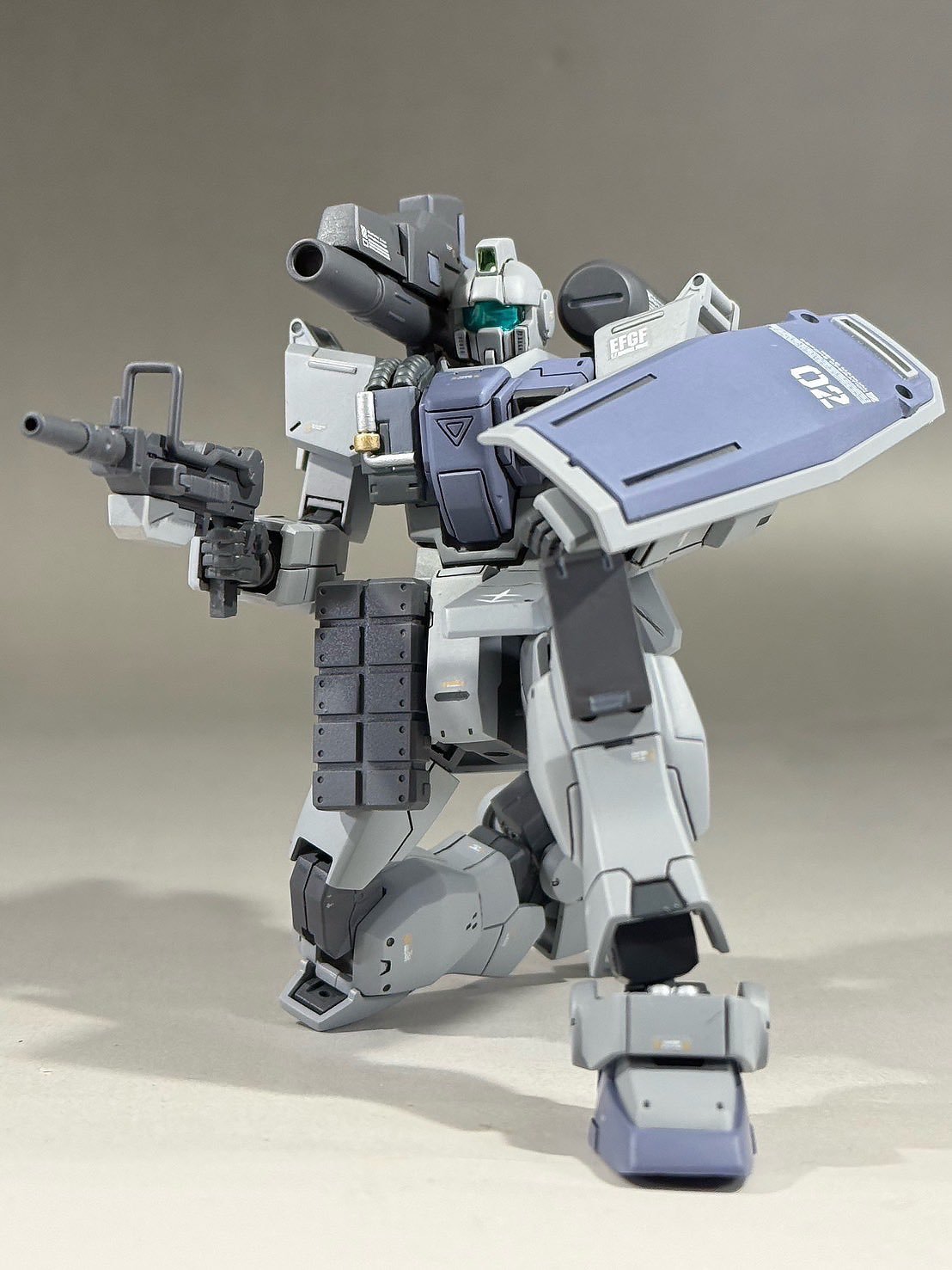 HGUC陆战型吉姆加农·现地修改型（by エーディジェ）高达模型高达模型