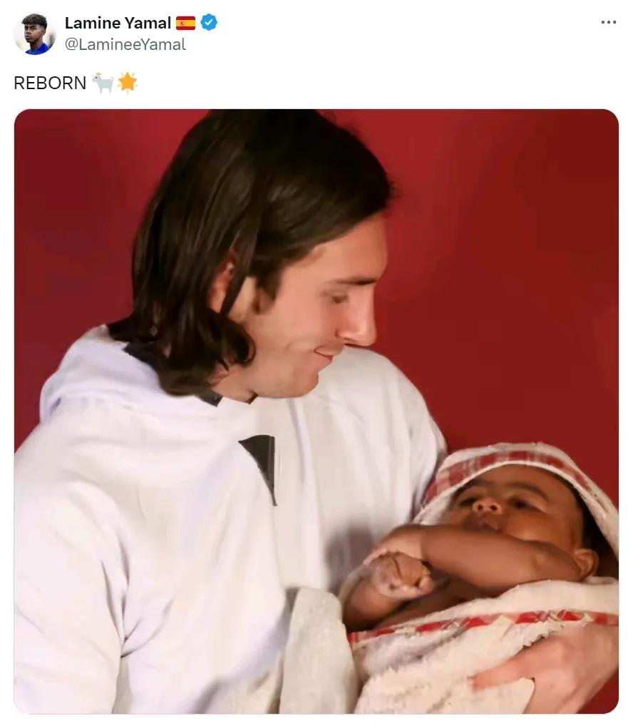 从小就被神开过光的亚马尔！
#头等旺事#