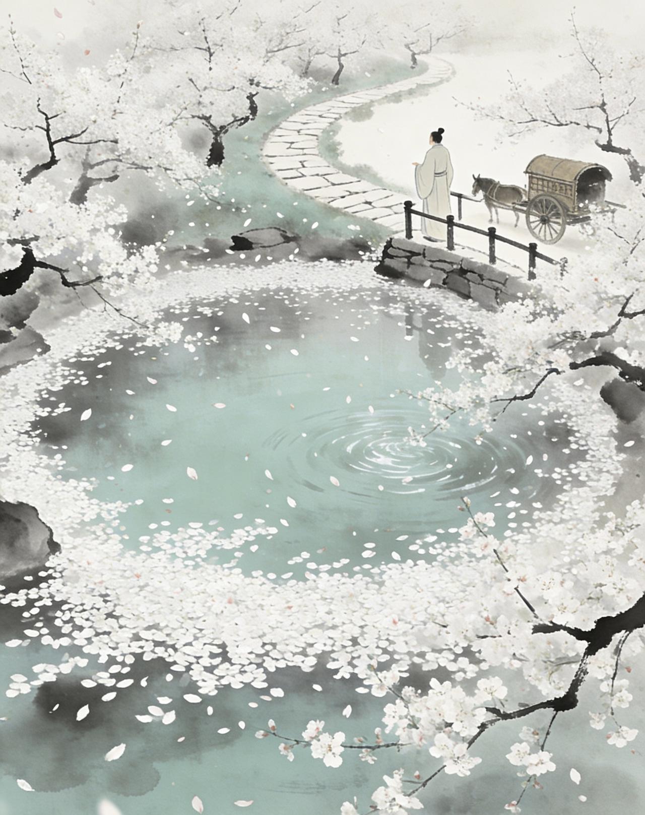 赏读王安石的《北陂杏花》

北陂杏花
[宋] 王安石
一陂春水绕花身，花影妖娆各