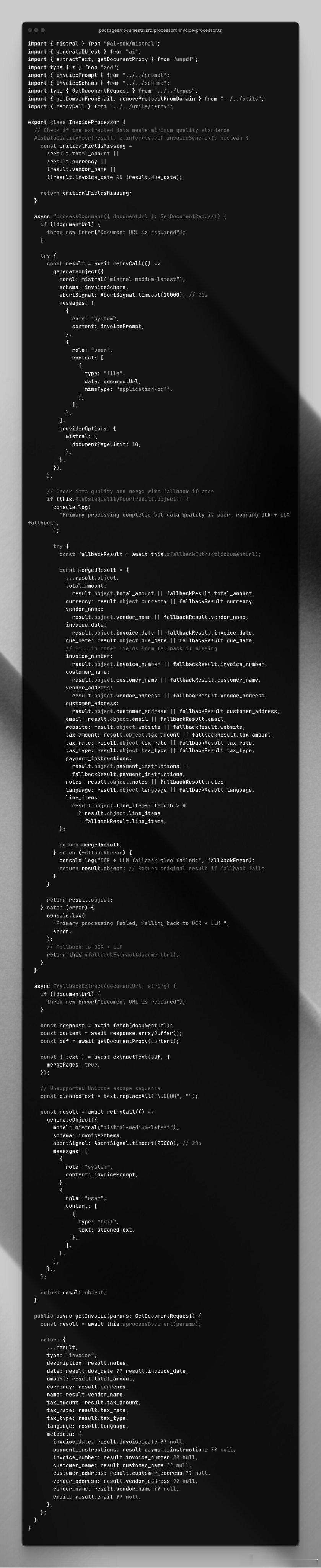 发票OCR提取优秀方案讨论：• 多模型融合优势明显：主用Mistral OCR 