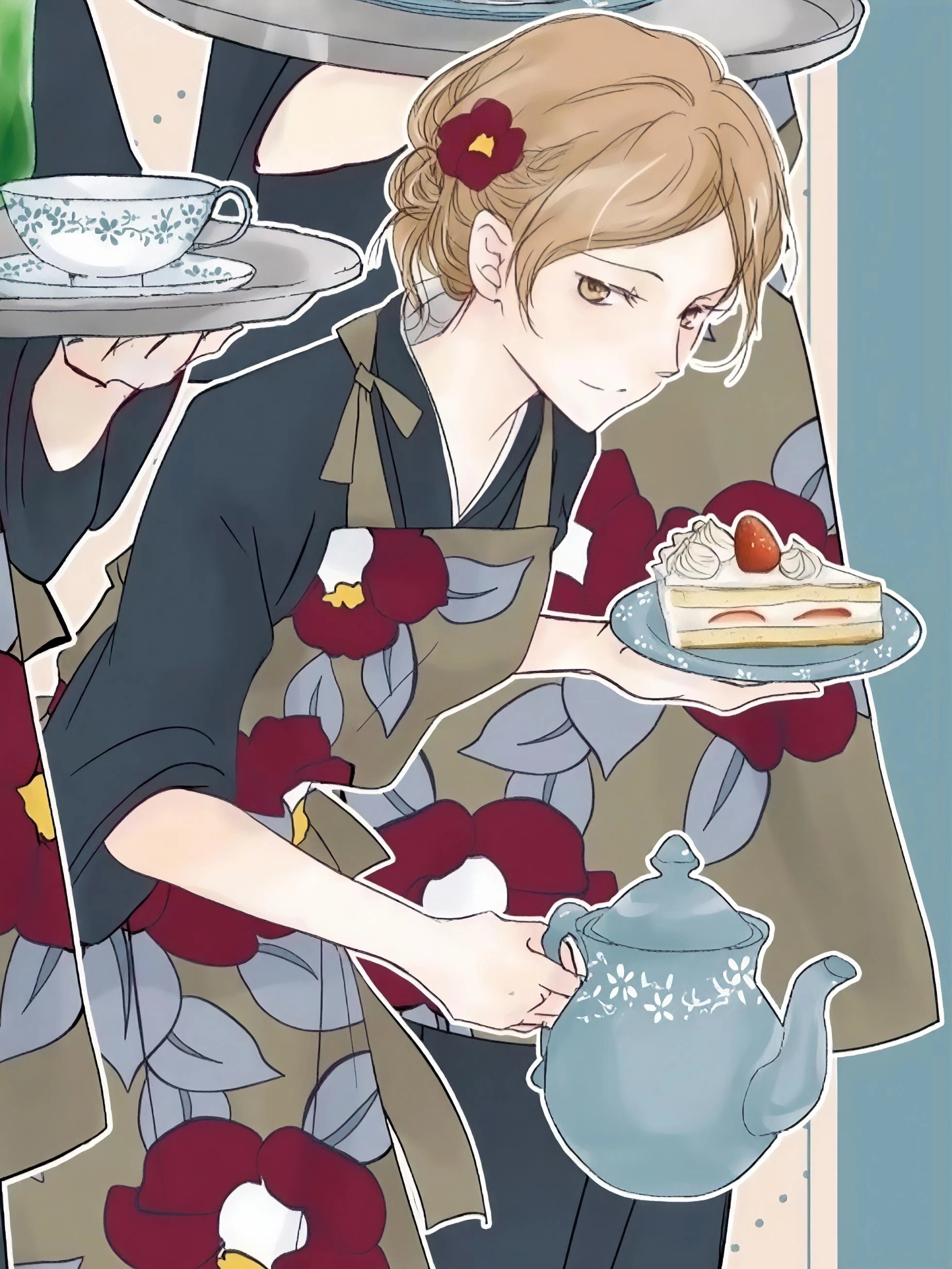 庆祝LaLa创刊50周年，夏目友人帐联动cafe官宣，全新原画角色立绘公开！！ 