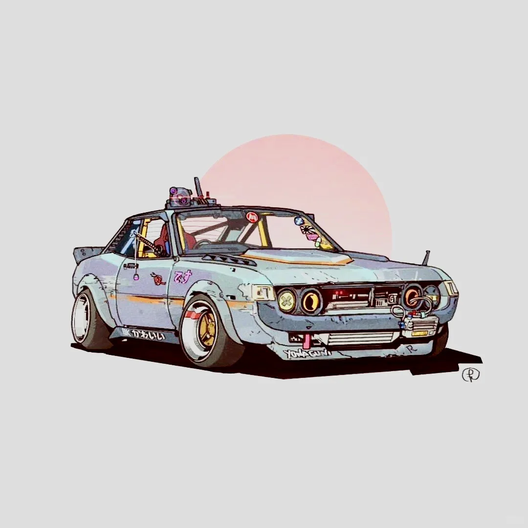 汽车插画分享