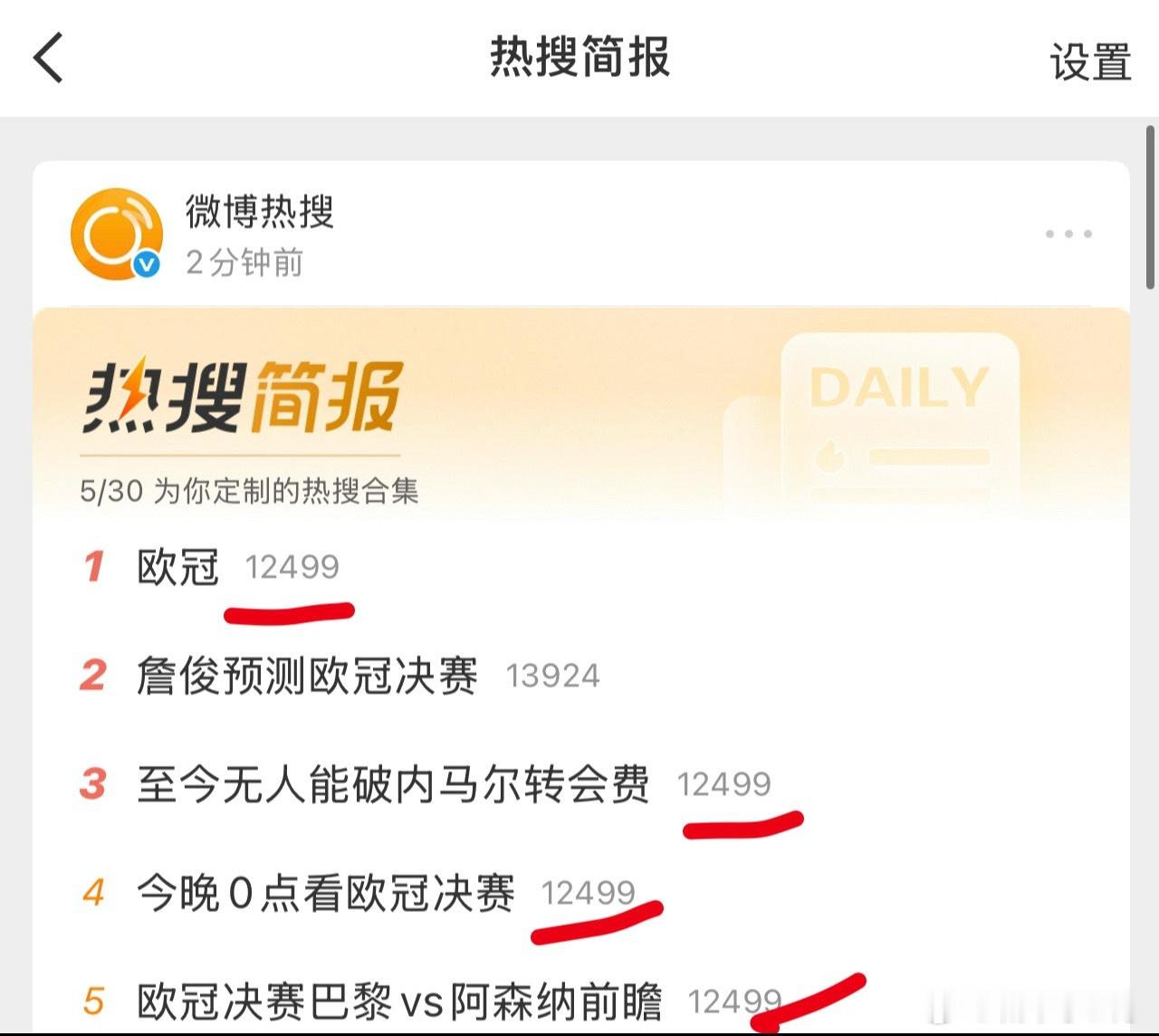 内马尔内马尔 这是谁给内马买了热搜？欧冠没人在意了，内马一个人超过欧冠热度啦？他