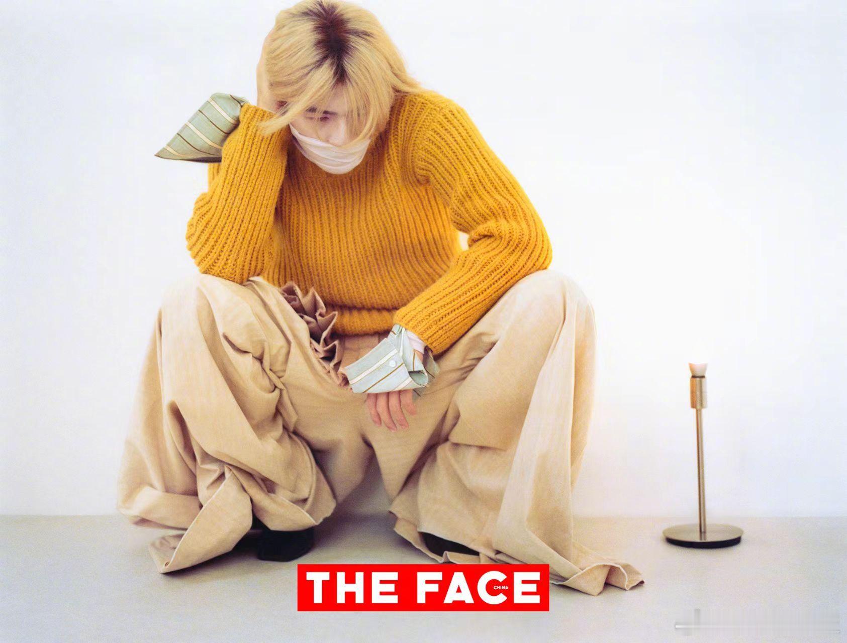 陈昊森野性前卫艺术大片 《THE FACE》新片好亮眼！浅金发丝好有造型感，半透