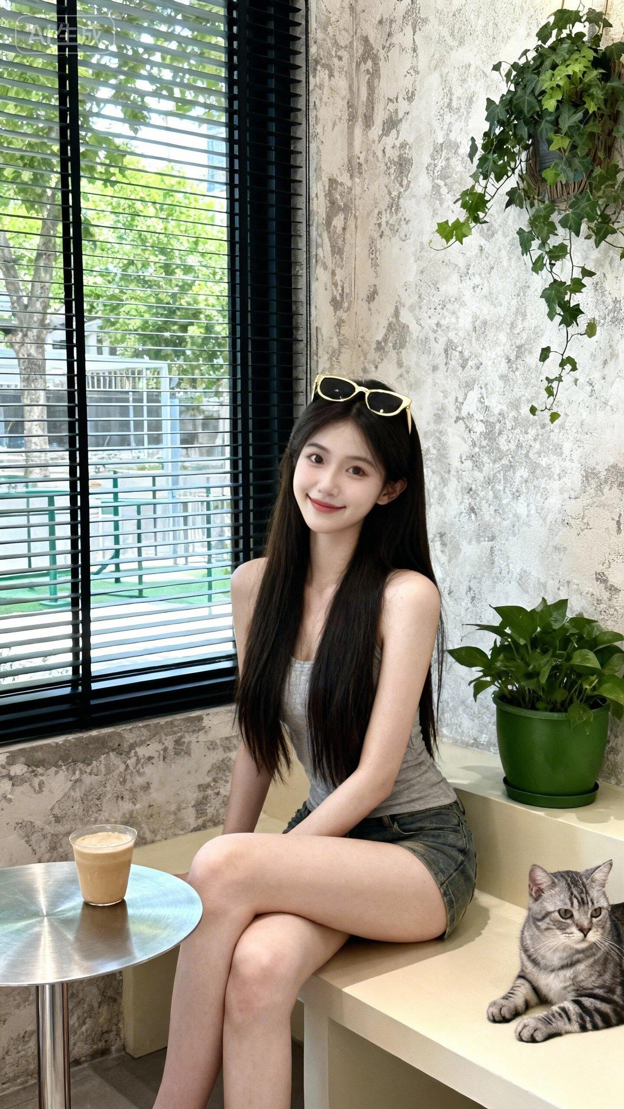 咖啡馆的猫，是咖啡店的守护神。