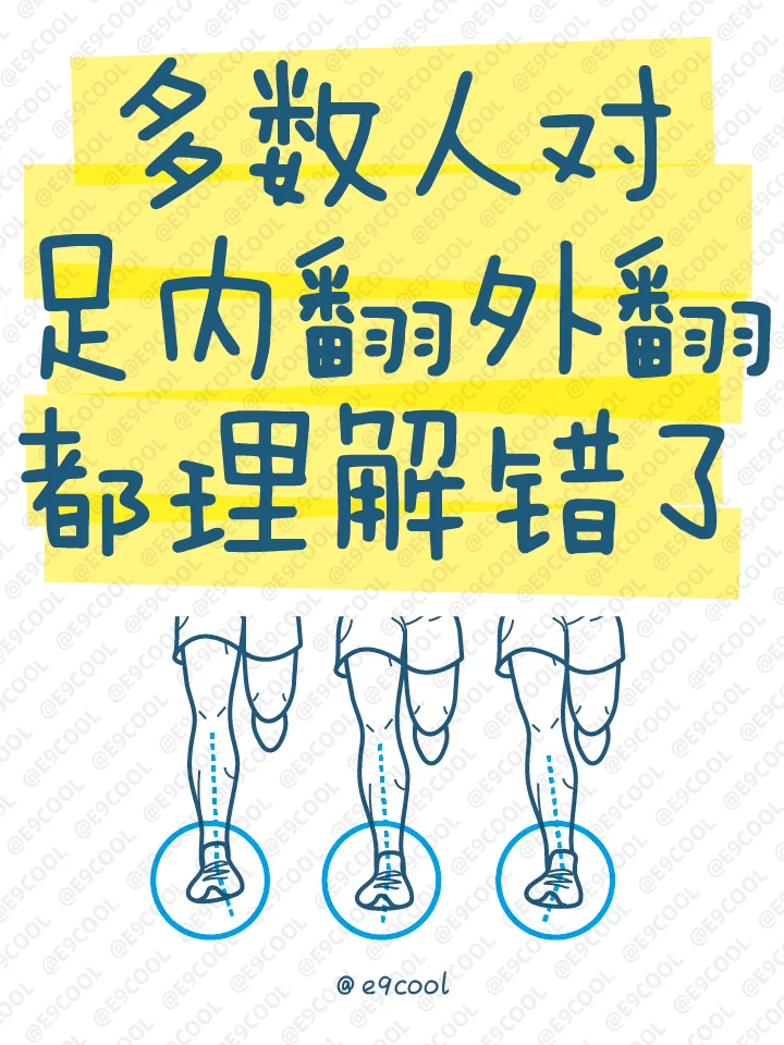 多数人对足内翻外翻都理解错了