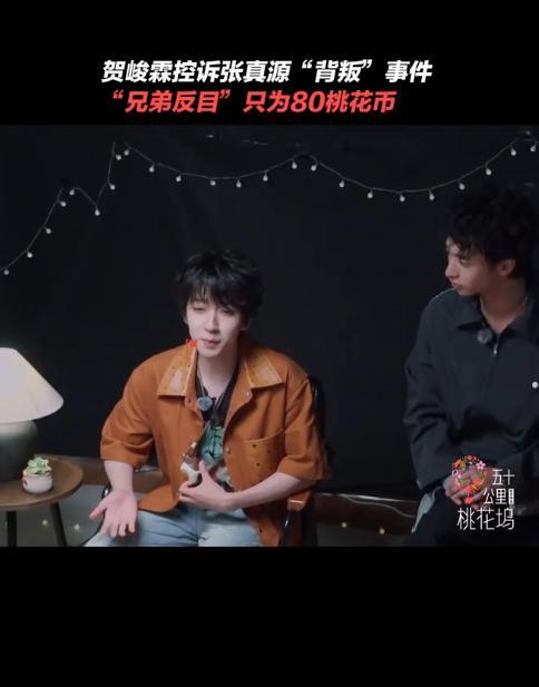 贺峻霖委屈巴巴 贺峻霖为赚取桃花币和孟子义复盘游戏里张真源许下的承诺，对方赛前说