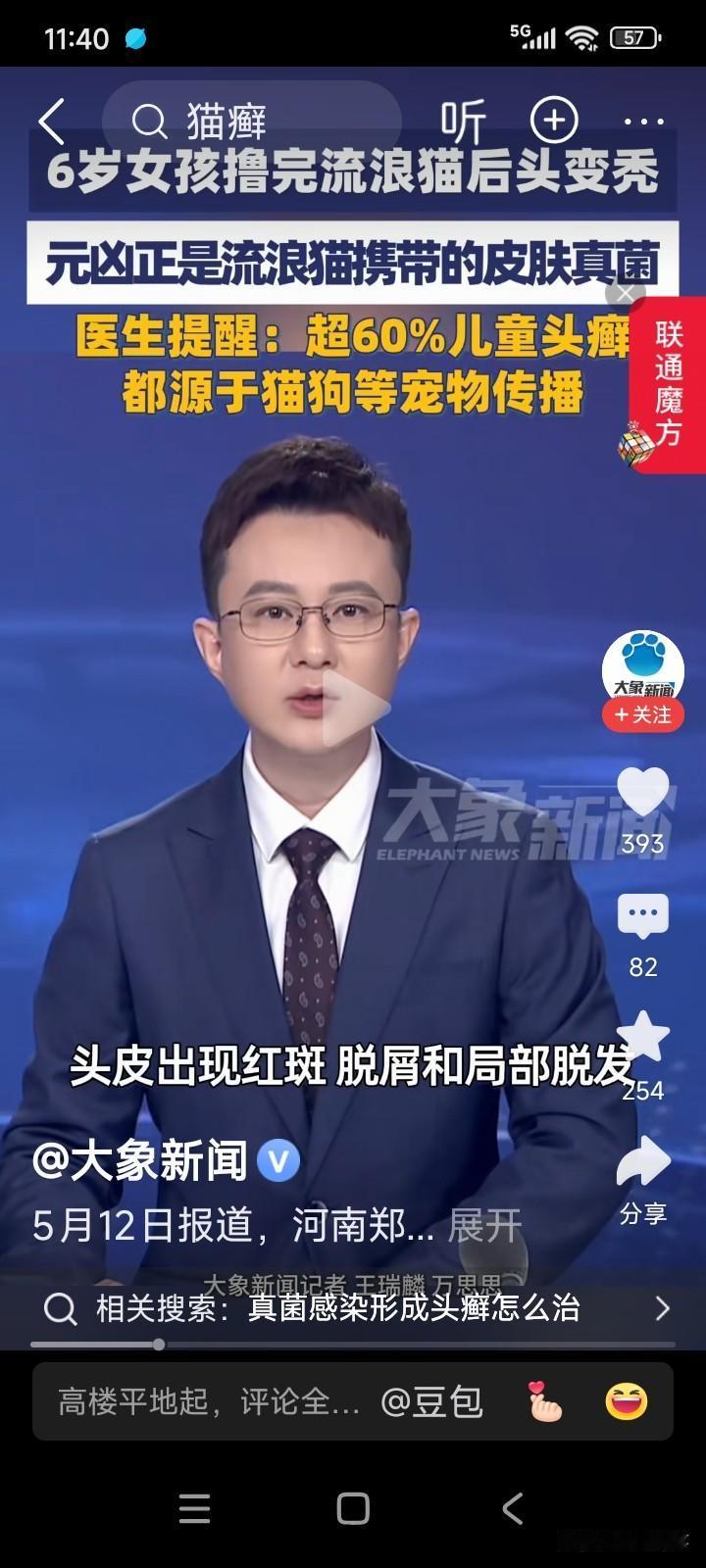一位6岁的小女孩在路上捡到一只流浪猫。
她觉得这只流浪猫十分可爱，便将它收养了。