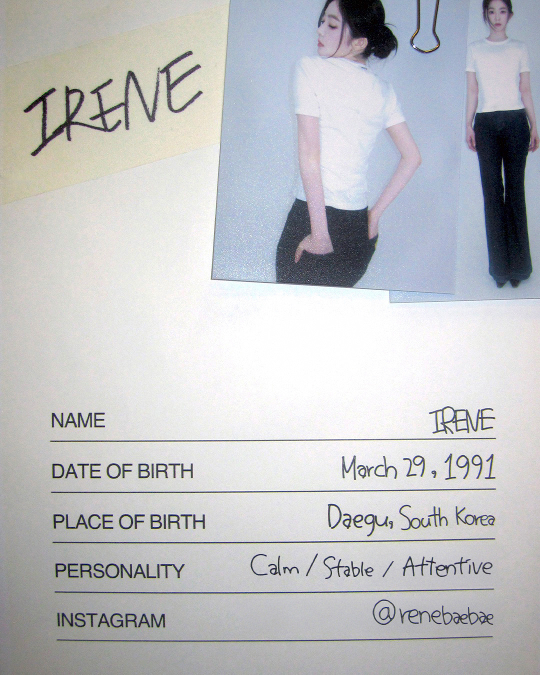 PROFILE : IRENE x SEULGI ​​​
