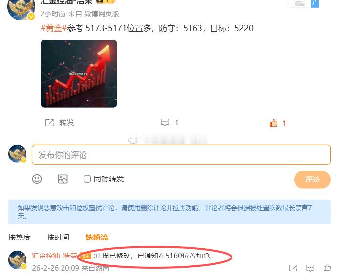 黄金5171位置多，5160位置加仓，现行情报价5187位置，多单双仓浮盈430