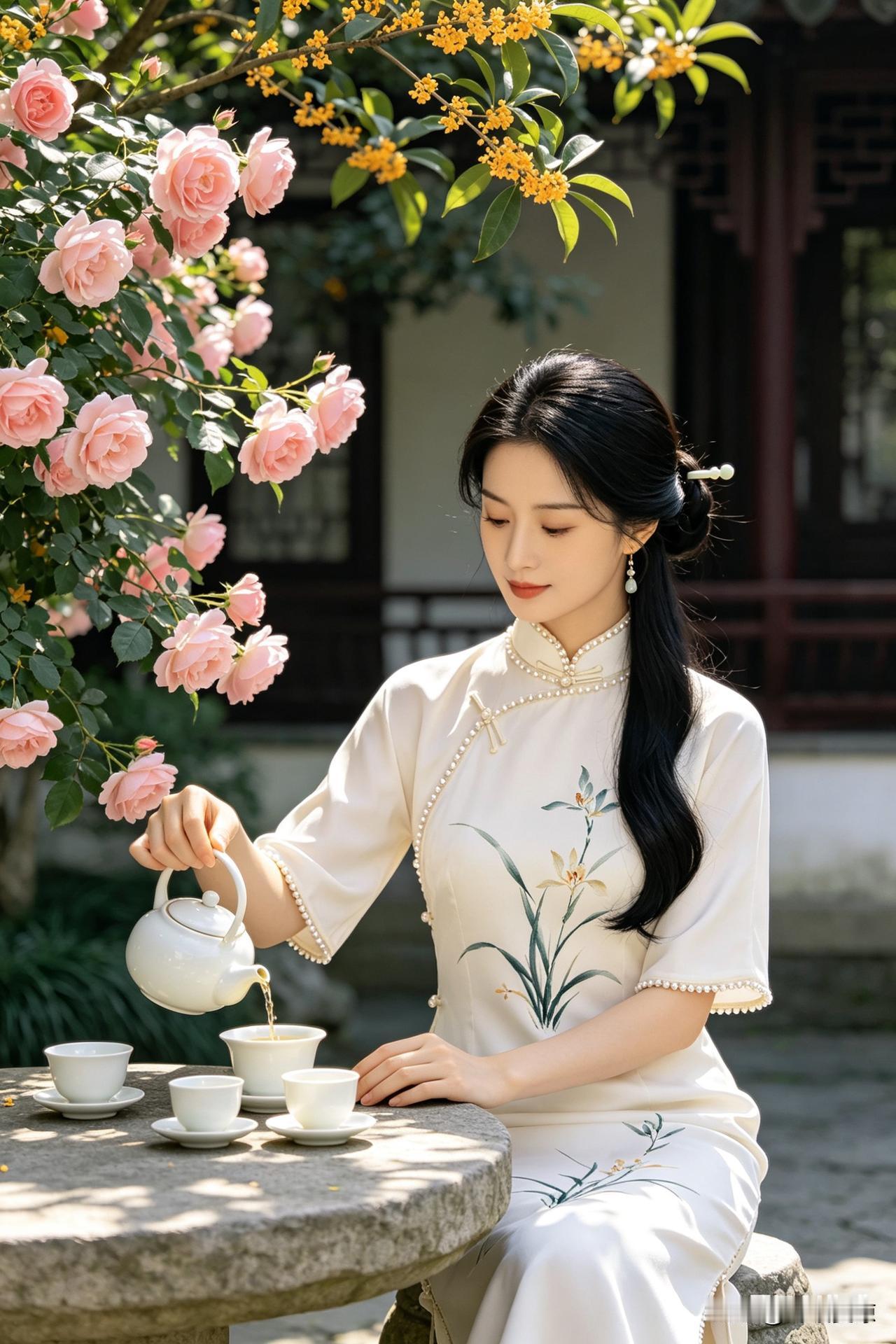 茶烟起，晚风柔
围坐一桌，不谈客套，不聊敷衍
 
卸下生活的面具
放下职场的铠甲