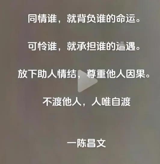 不同情任何人，不累